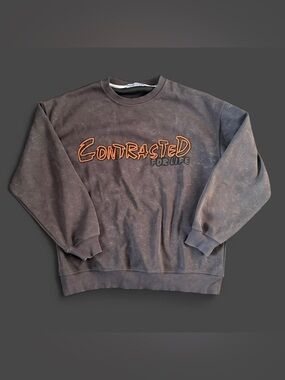 AElfric Erin Contrasted For Life brown crewneck sweatshirt size M #loungewear